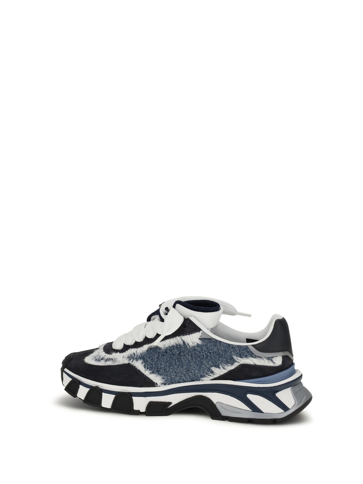 DOLCE & GABBANA Leather and denim Sneakers