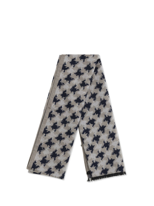 Kiton Silk Scarf with fringes - Multi