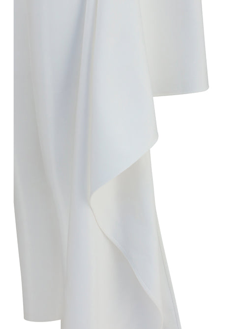 AlaïA Asymmetric cotton T-shirt - Blanc