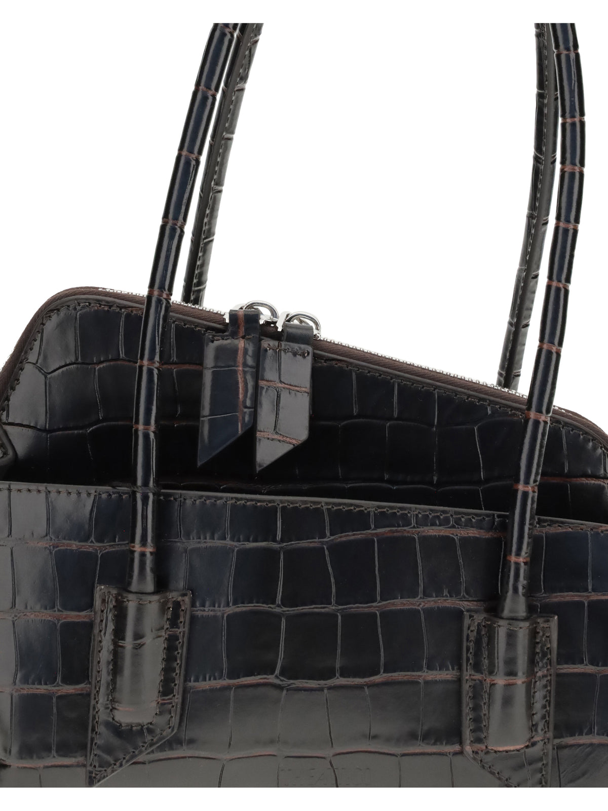 The Attico Small La Passeggiata Shoulder Bag - Coffee