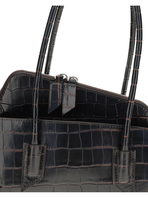 The Attico Small La Passeggiata Shoulder Bag - Coffee