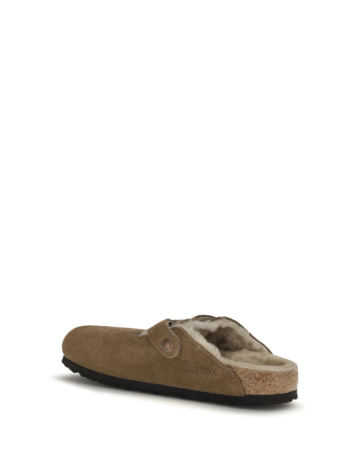 Birkenstock 1774 Boston Shearling Mules - Dark Tea