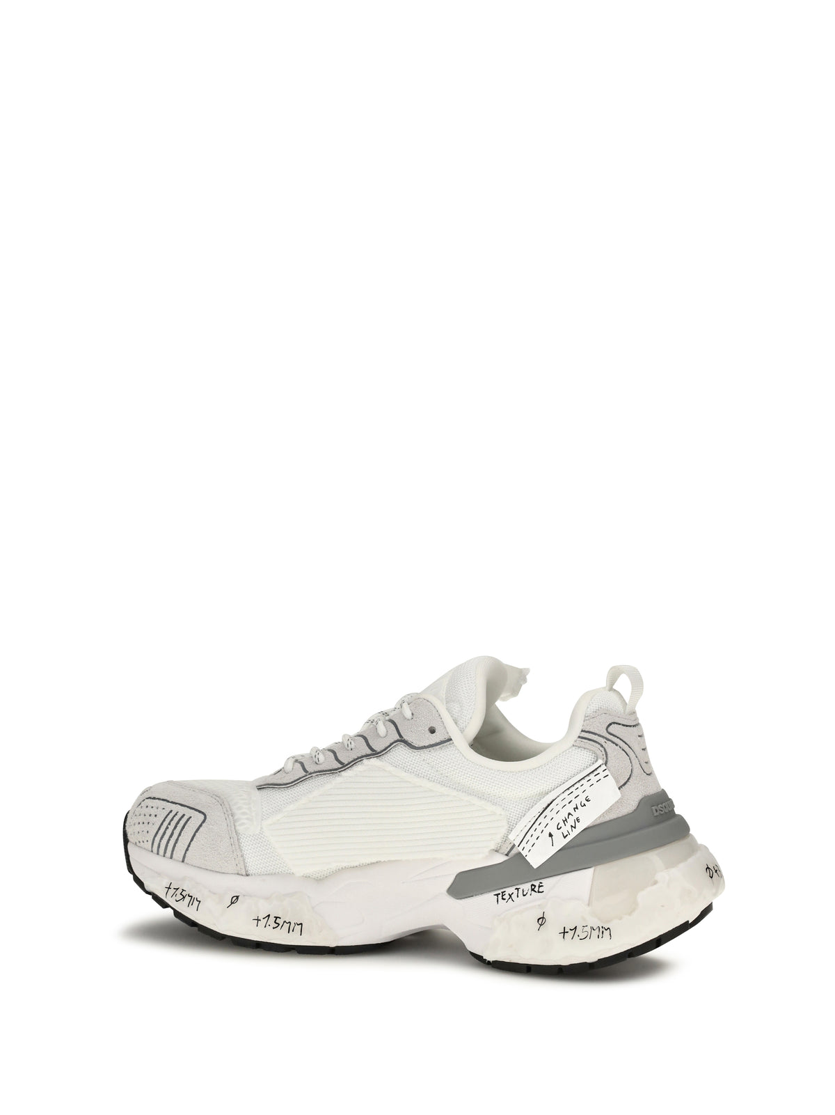 Dsquared2 Faster Sneakers with patches - White Sporco