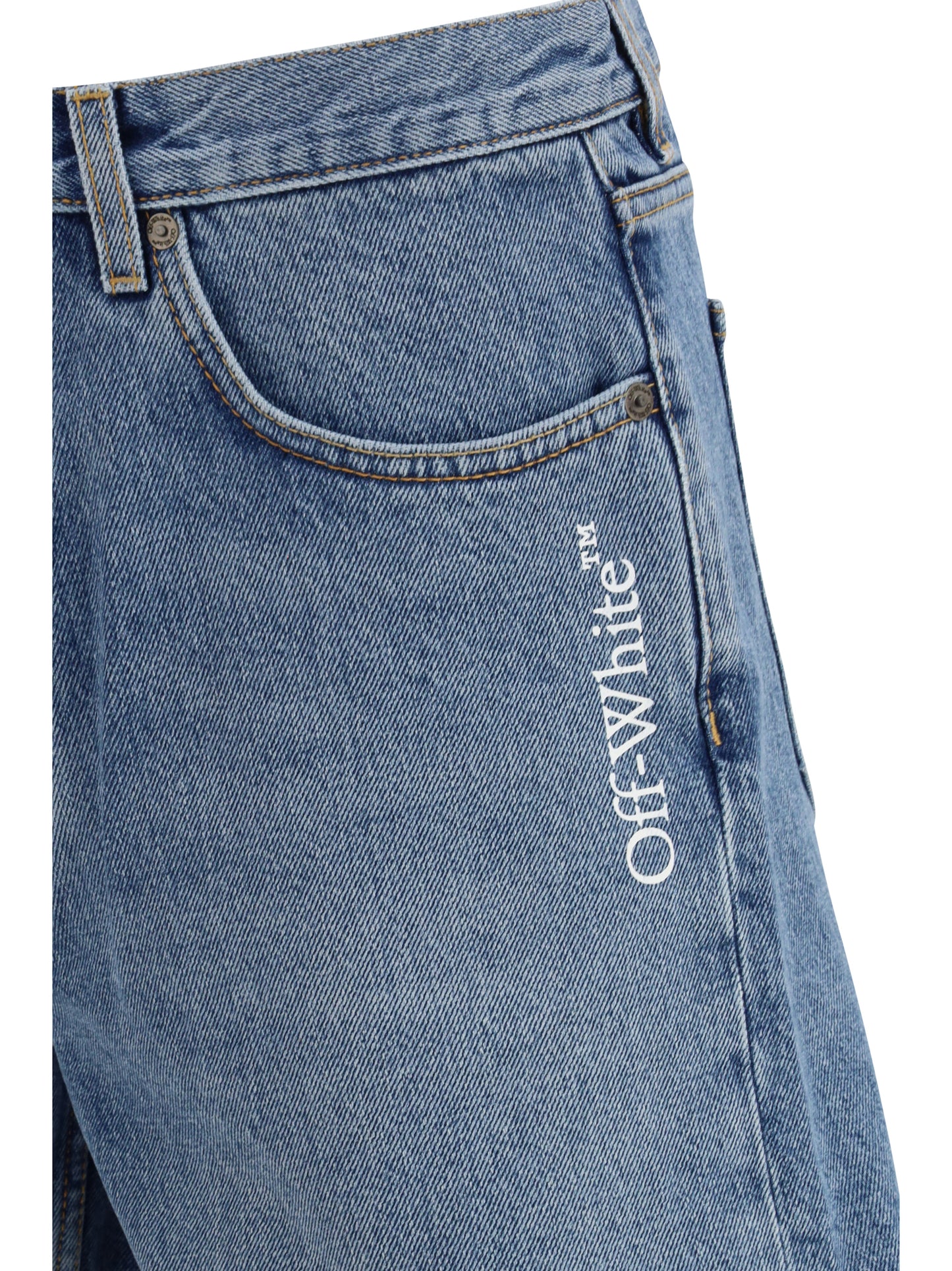 OFF-WHITE Half Arrow denim Shorts