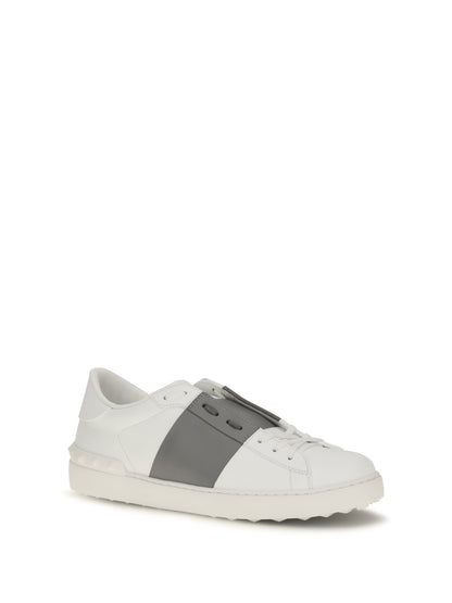Valentino Garavani Open Sneakers - White/Dark Steel