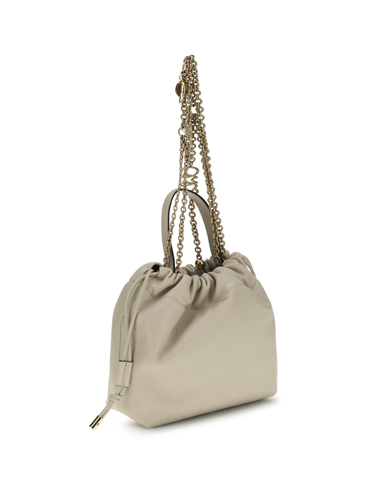 Chloé Icons leather chain Shoulder Bag - Cloudy Cream