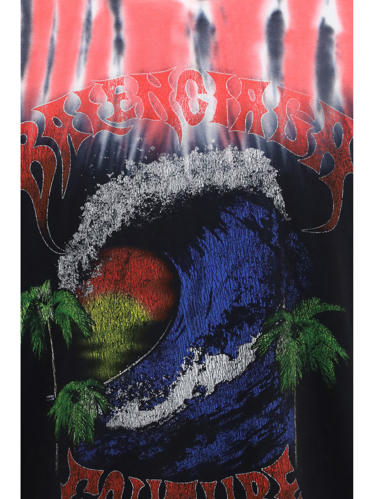 Balenciaga Extreme Tie Dye T-shirt - Black