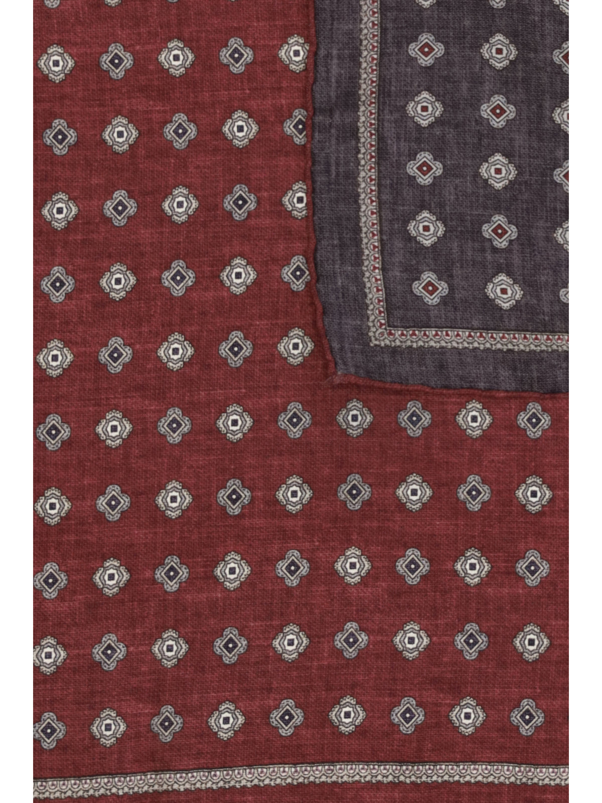 Brunello Cucinelli Jacquard silk Pocket Square - Lava