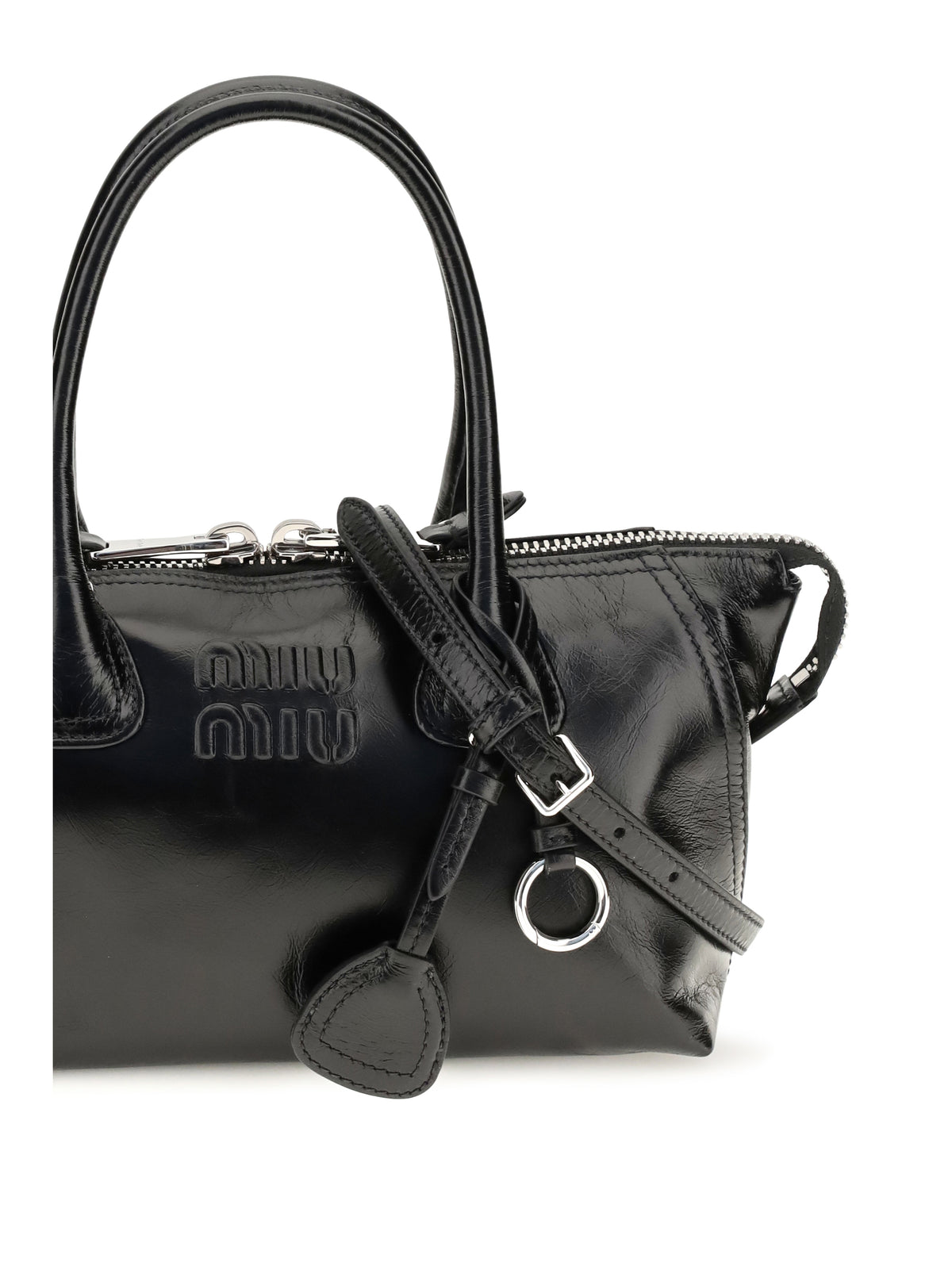Miu Miu Glossy leather Handbag - Black