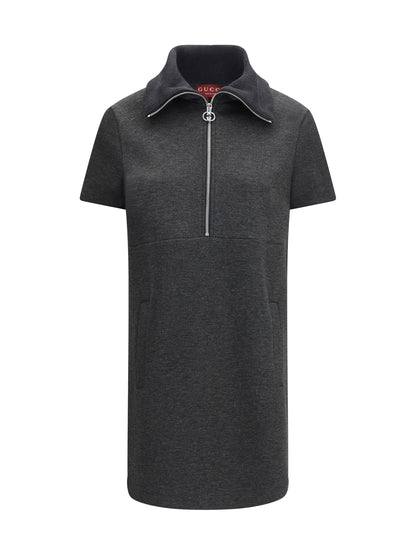 Gucci Double GG Dress - Dark Grey
