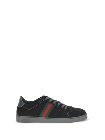 Gucci Stretch GG fabric Sneakers - Black/Mel.Plat/Vrv