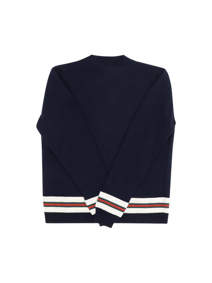 GUCCI Cardigan with Web stripes
