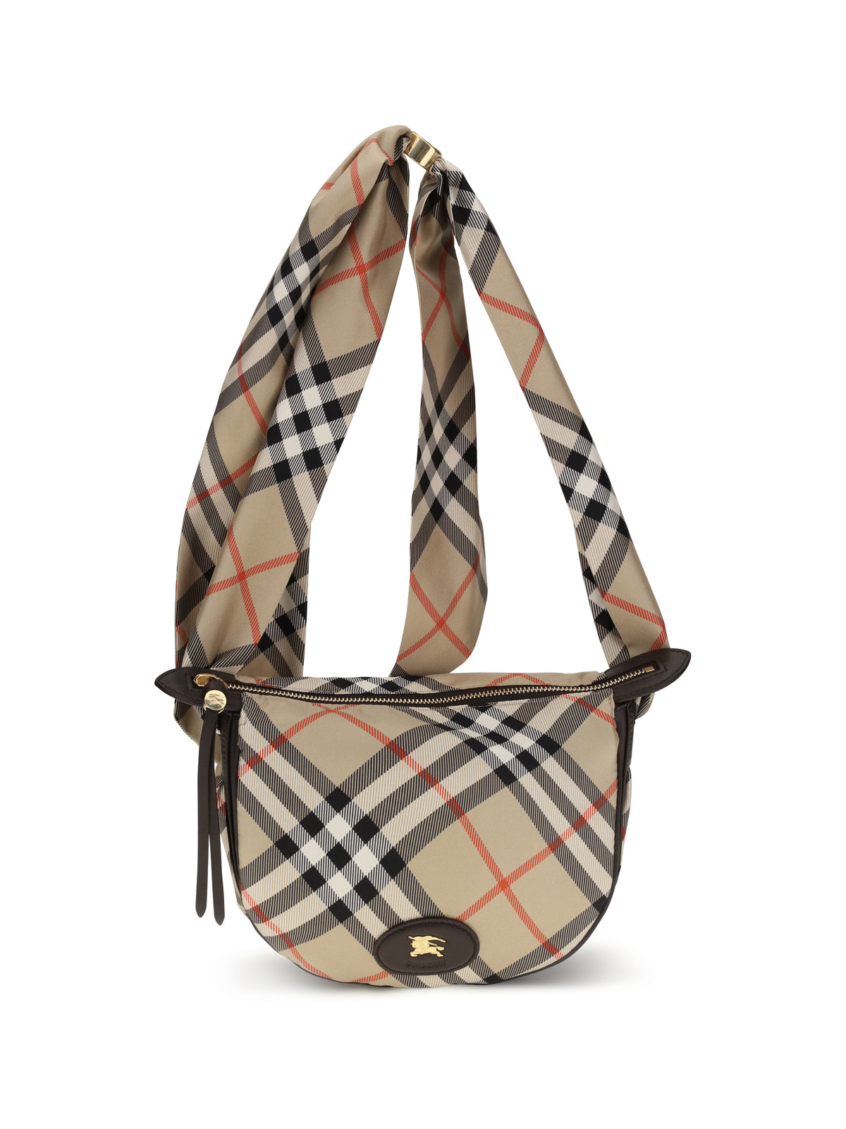 Burberry Ribbon silk twill Shoulder Bag - Sand