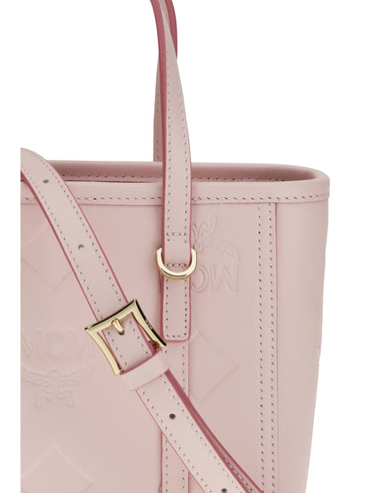 MCM Toni small Tote Bag with embossed Maxi Visetos motif