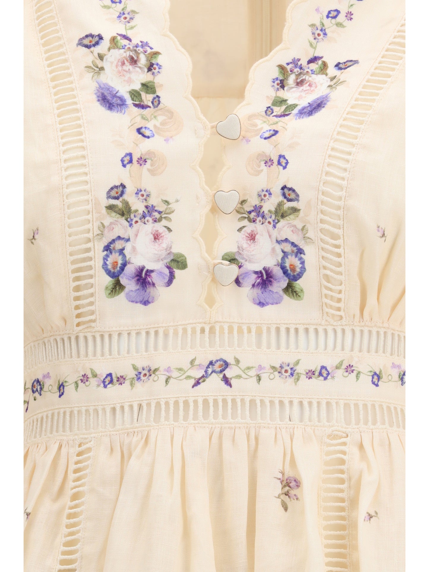 ZIMMERMANN Patience plunge Mini Dress