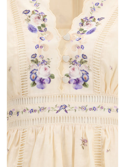ZIMMERMANN Patience plunge Mini Dress