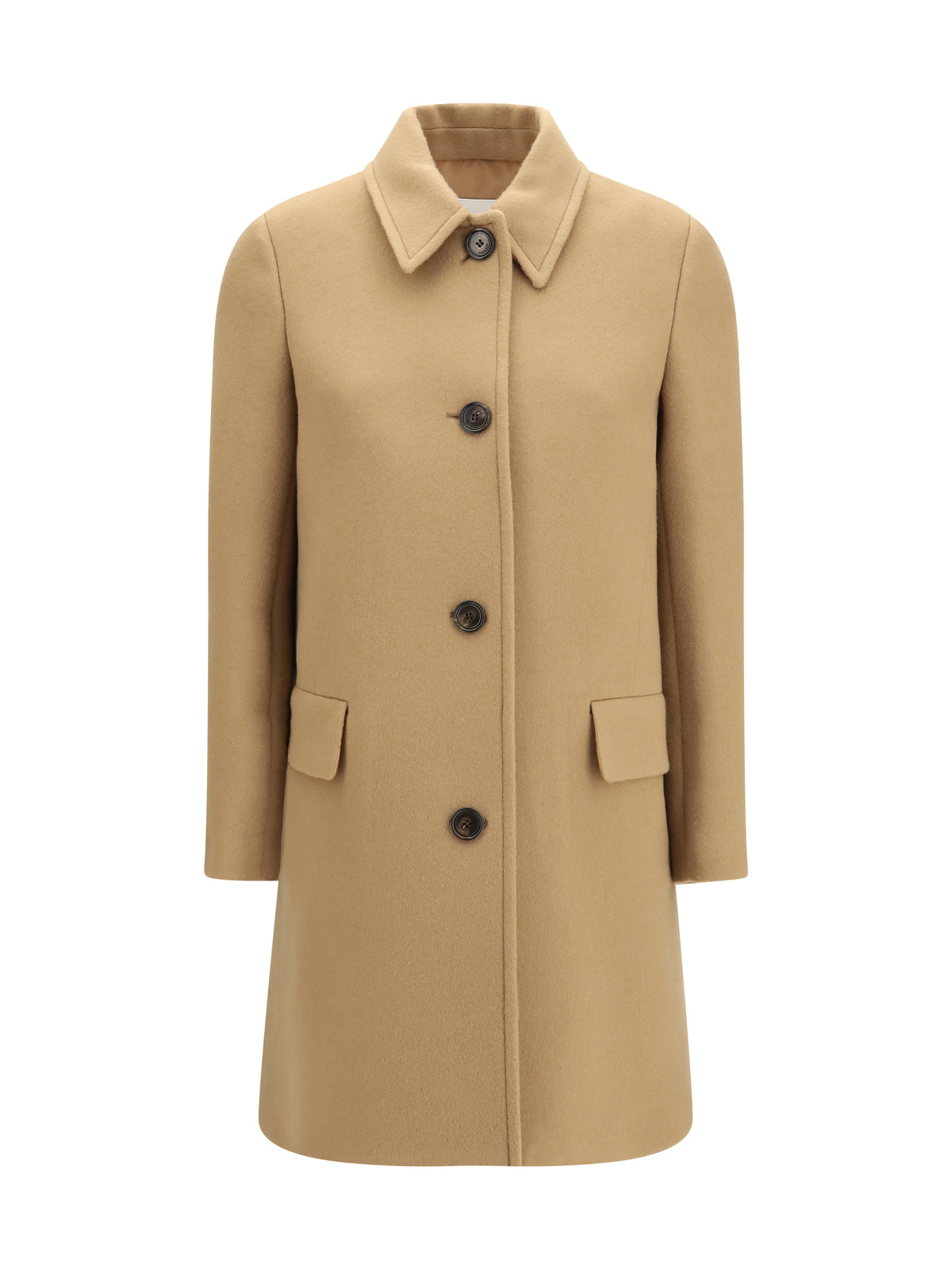 Burberry Gosford Wool and Cashmere Coat - Mid Camel