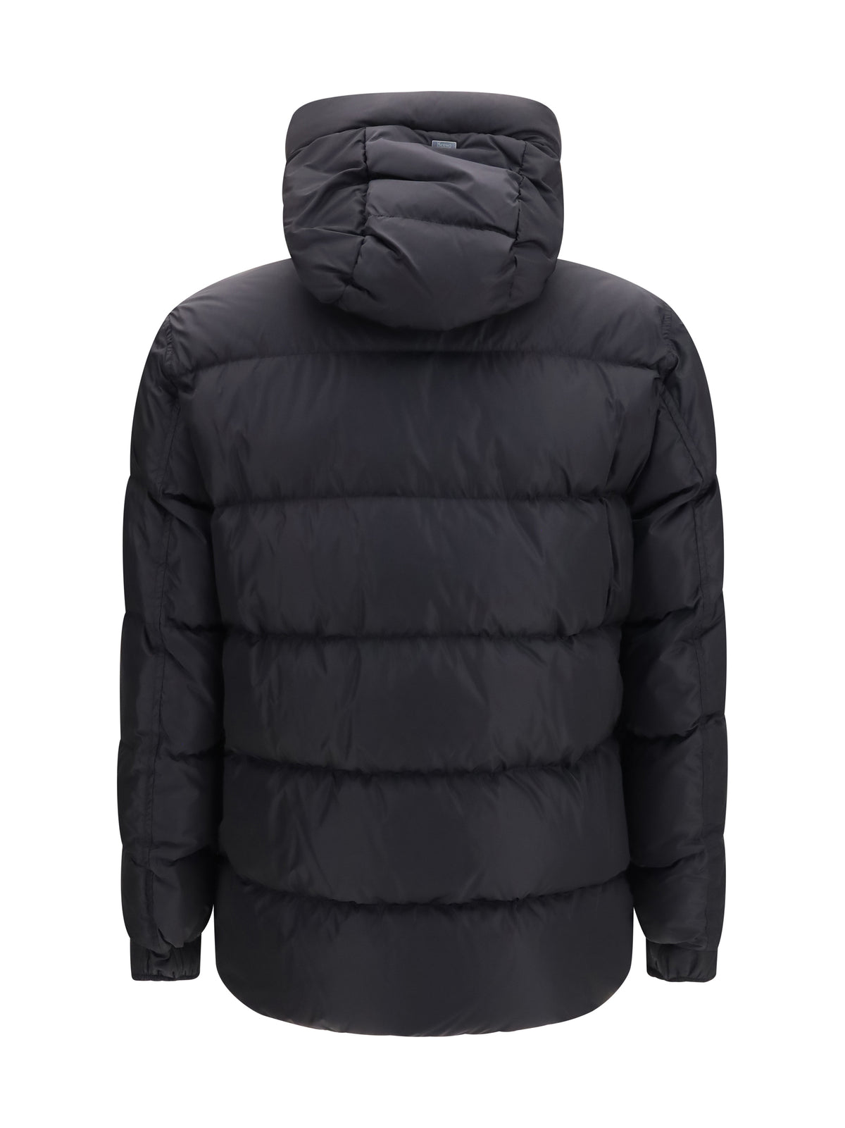 Herno Quilted Hooded Puffer Jacket - Black