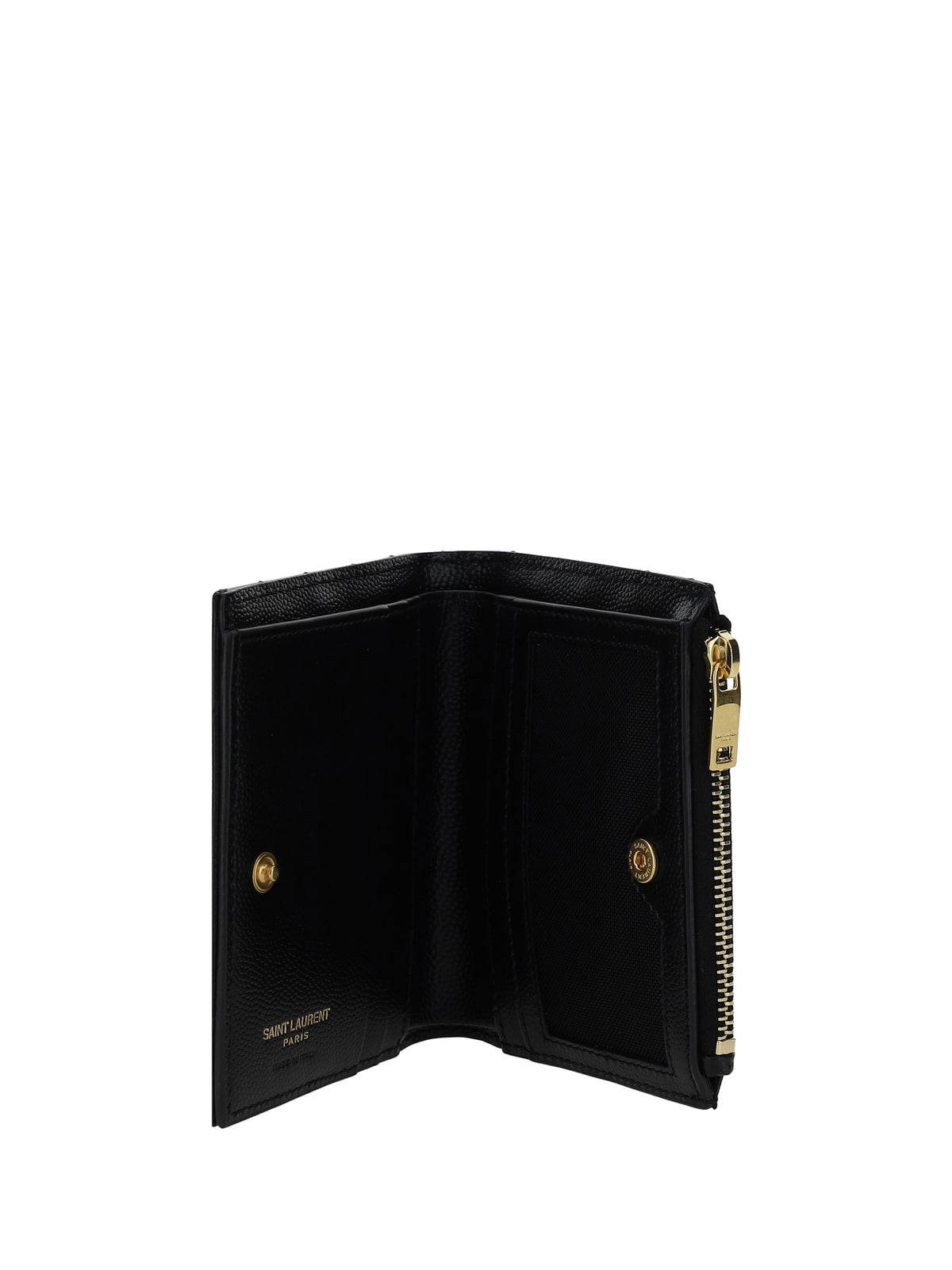 Saint Laurent Leather Wallet - Black