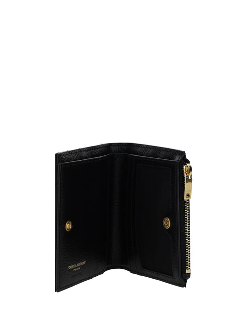 Saint Laurent Leather Wallet - Black