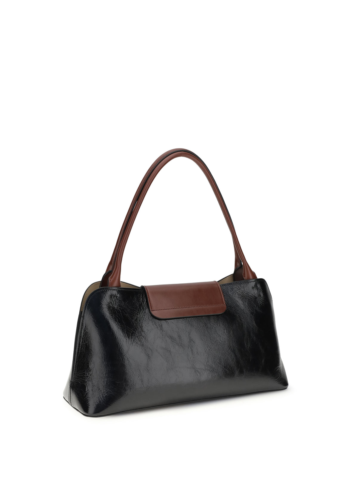 Versace Vivian medium Shoulder Bag - Black+Rosewood-Gold '82