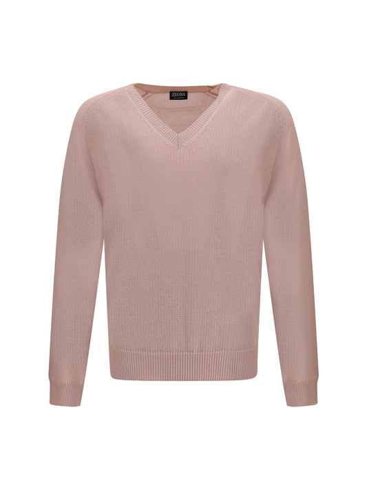 ZEGNA V-neck cashmere sweate