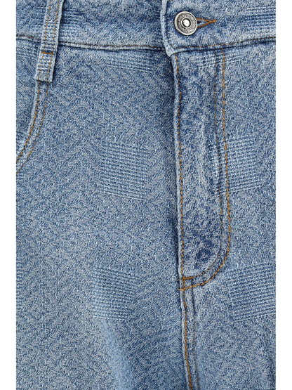 Ermanno Scervino Baggy Jeans in pure cotton - Bright Cobalt