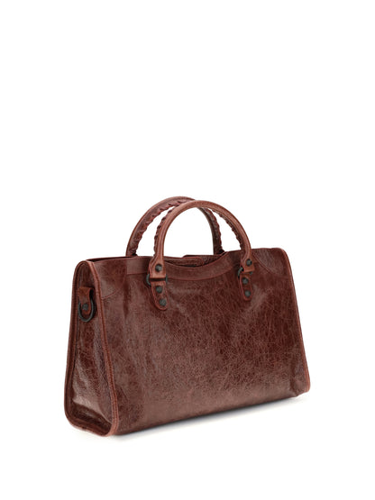 Balenciaga Le City medium Handbag - Berry Red