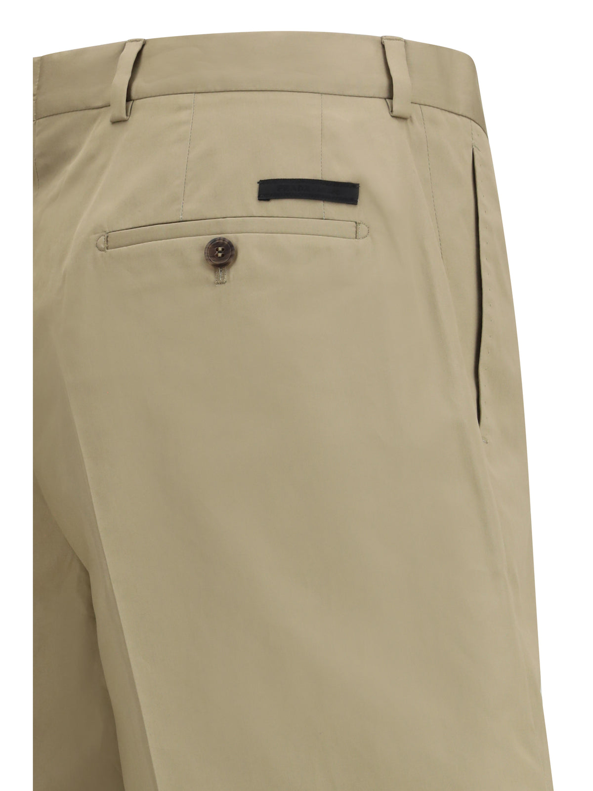 Prada Cotton Shorts - Mastice