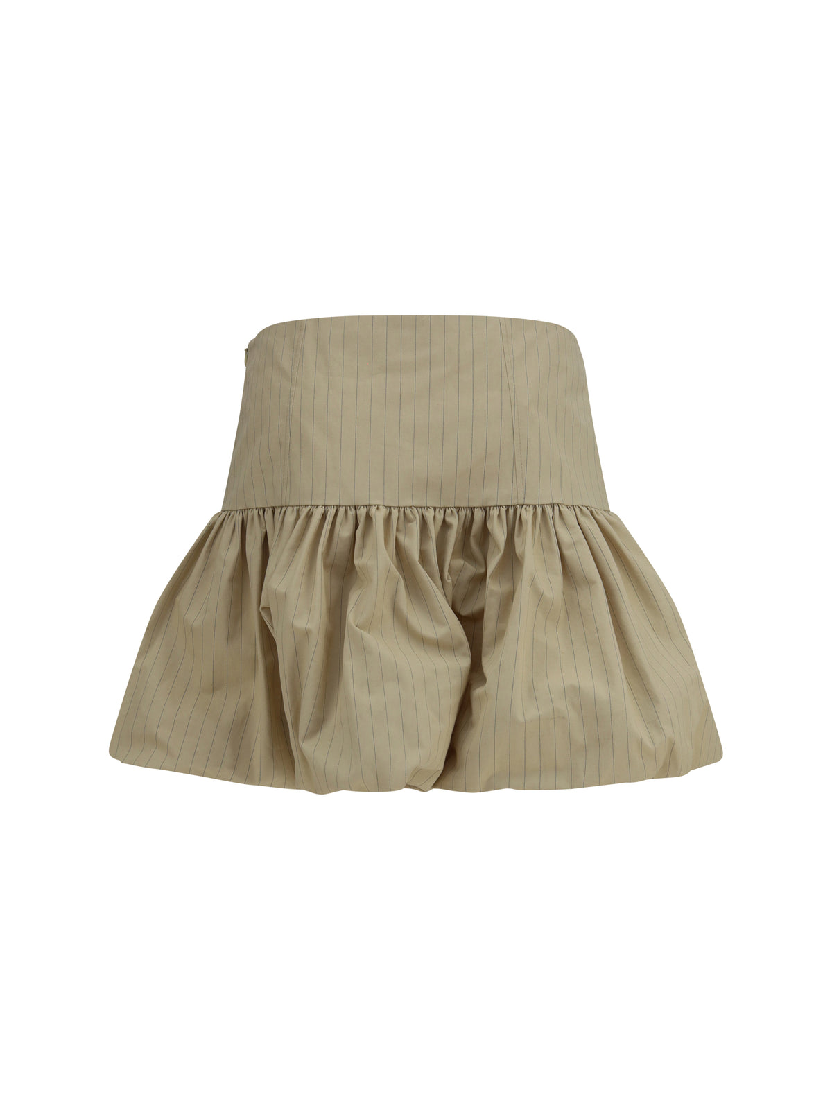 Ganni Ruffled mini Skirt - Summer Sand