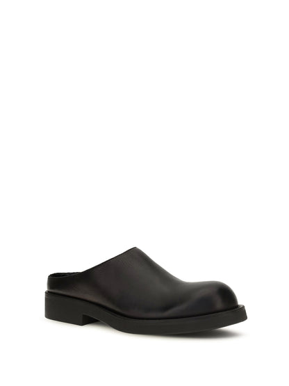 MM6 Maison Margiela Biker round toe Mules - Black