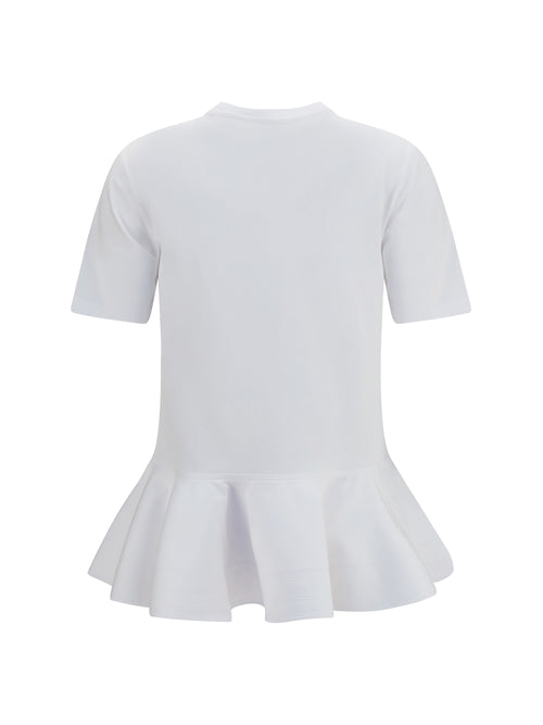 AlaïA Cotton jersey crinoline T-shirt - Blanc