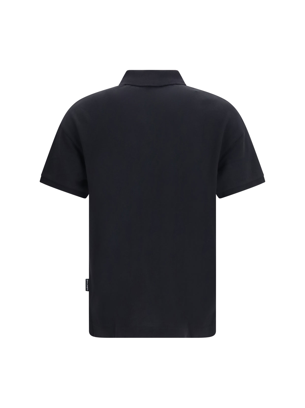 Palm Angels Cotton Polo with embroidered logo - Black-Grey