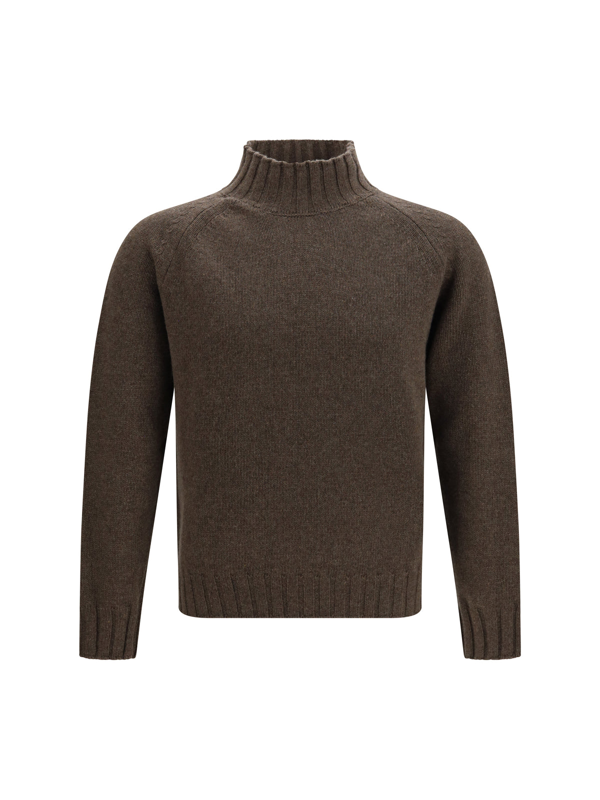 Aragona Cashmere High neck Sweater - Corteccia