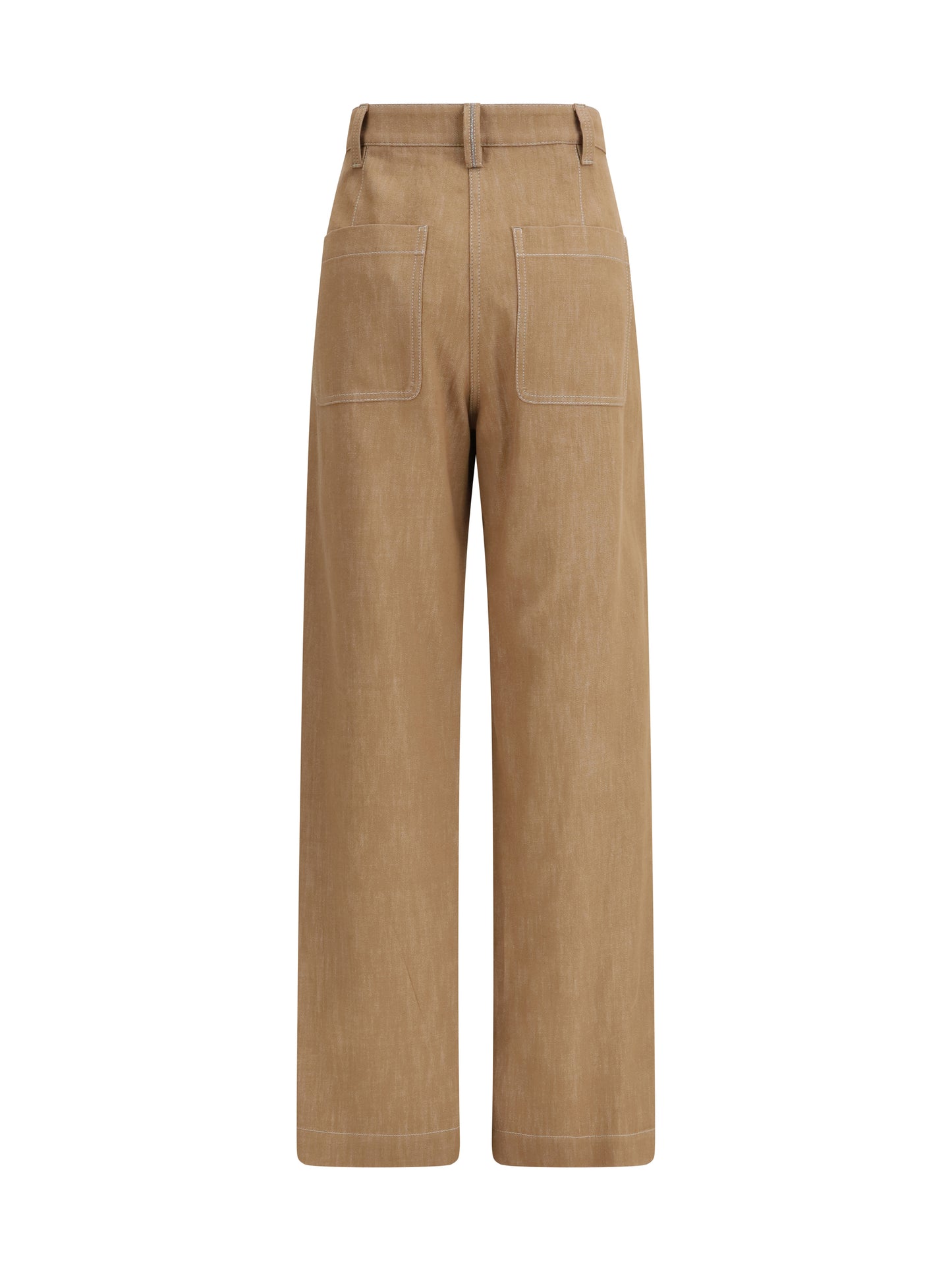 BRUNELLO CUCINELLI Denim-effect twill wide Pants
