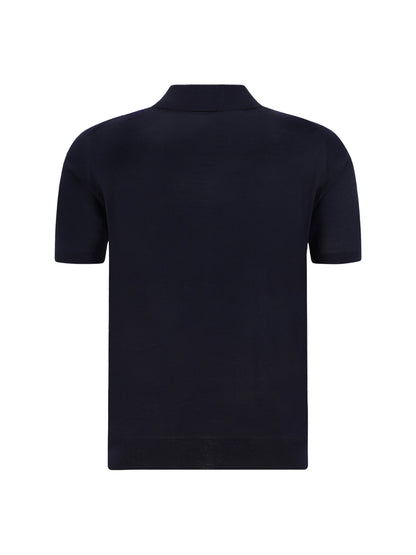Prada Virgin wool Polo Shirt - Black