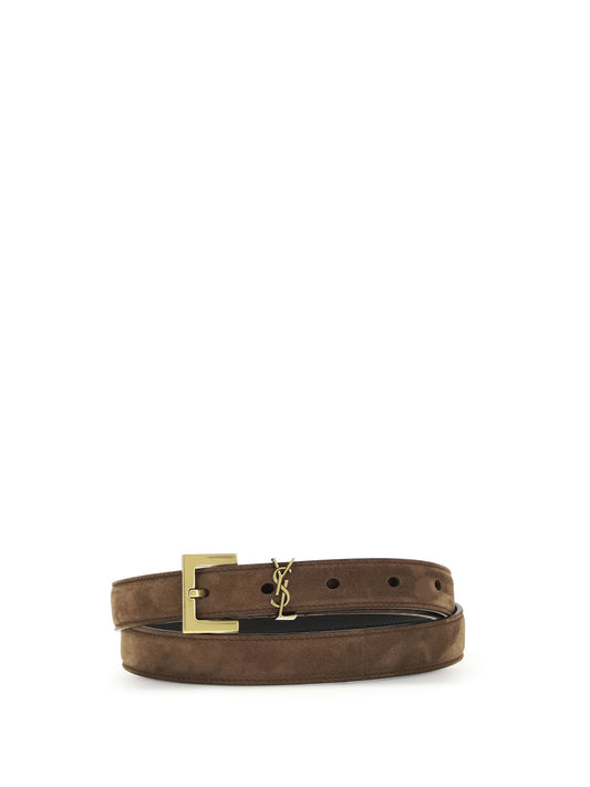 SAINT LAURENT Cassandre slim Belt