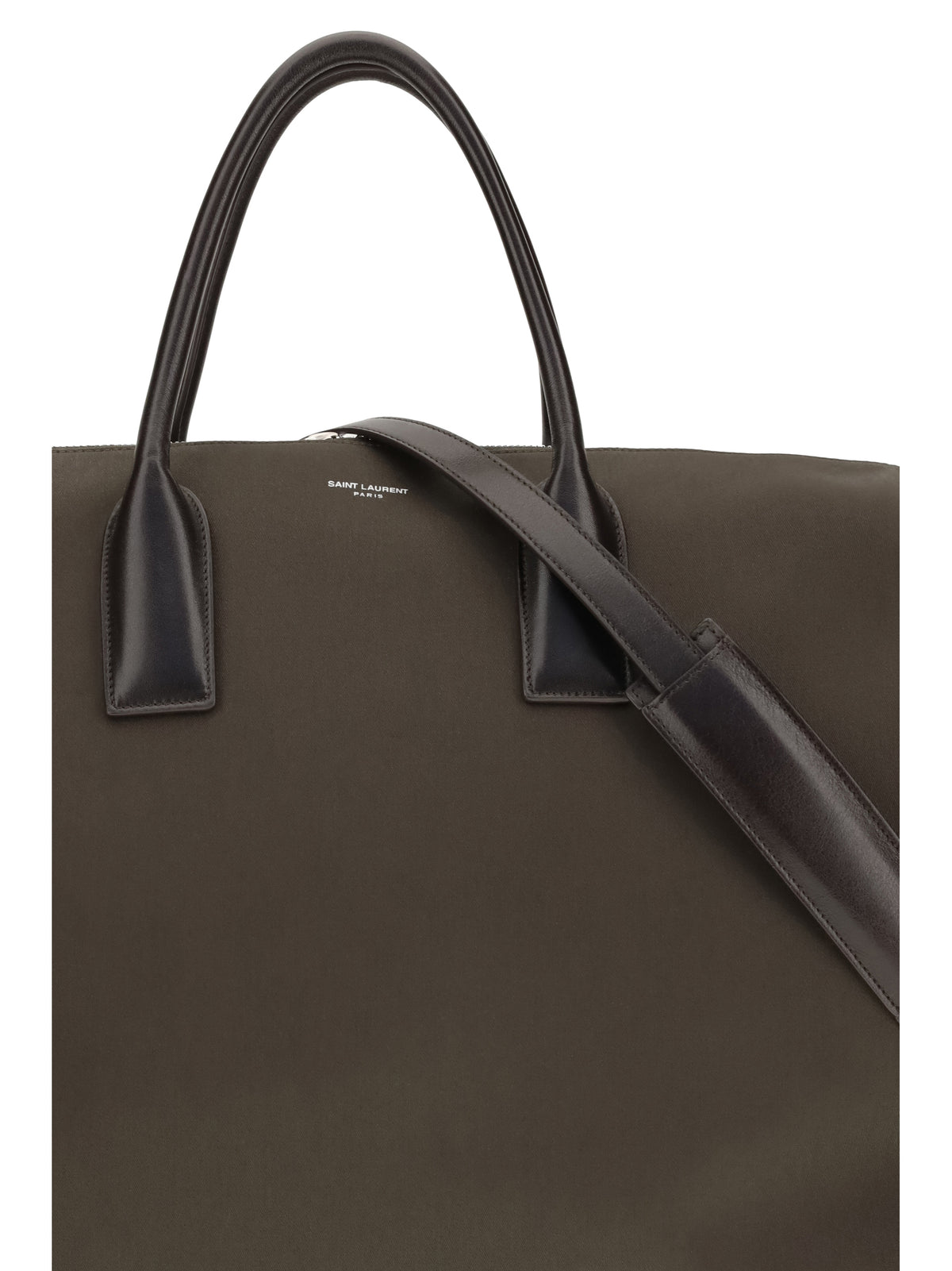 Saint Laurent Oversized Bowling Travel Bag - Deep Leaf/Choco No