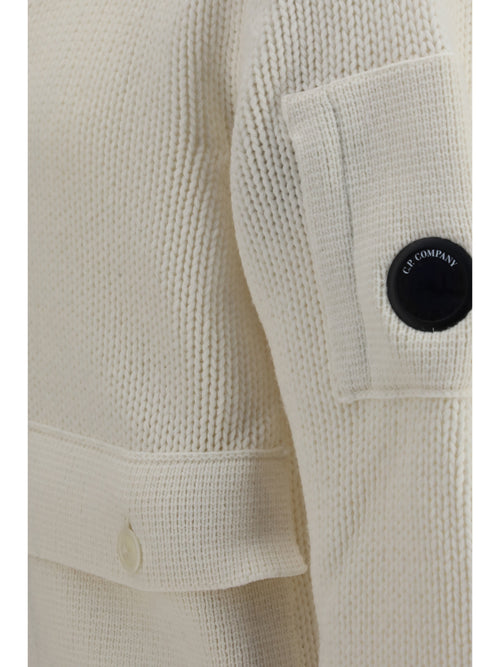 C.P. Company Lambswool Sweater - Gauze White