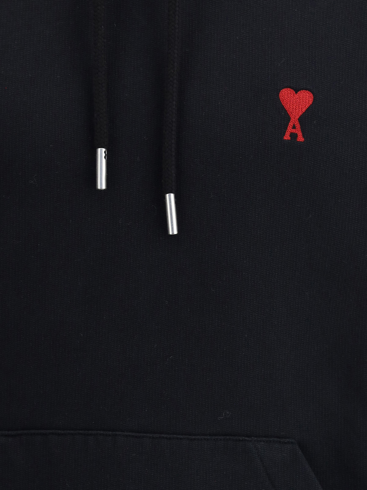 Ami Paris Logoed Hoodie - Noir