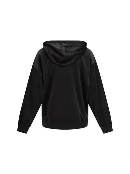Y-3 corduroy Zip-Up Hoodie - Black