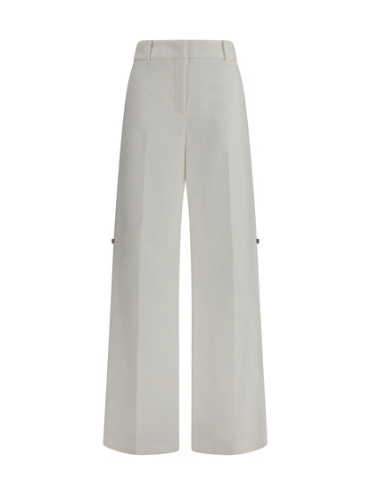 FENDI Pants in cotton with embroidered logo