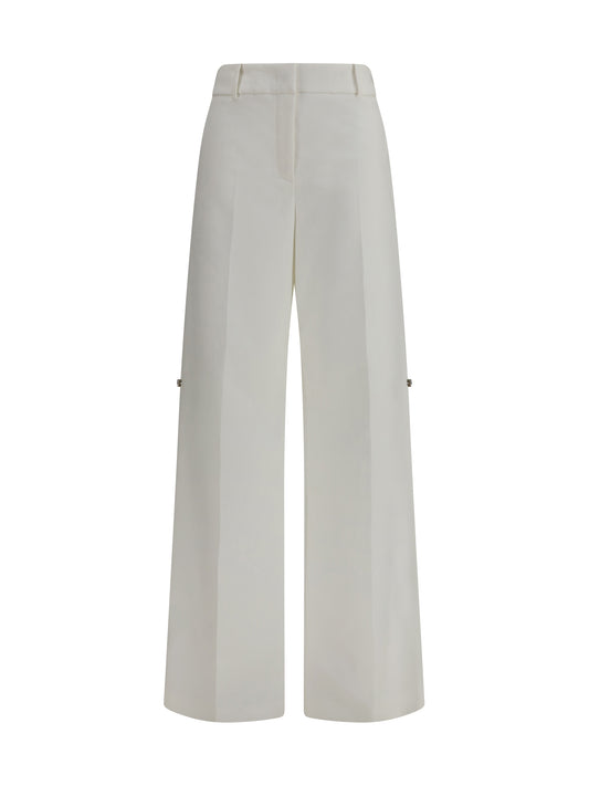 FENDI Pants in cotton with embroidered logo