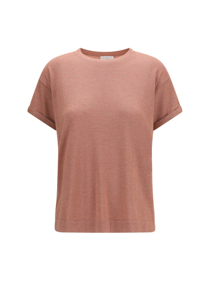 BRUNELLO CUCINELLI Cashmere glitter T-shirt