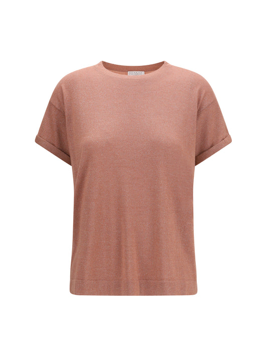 BRUNELLO CUCINELLI Cashmere glitter T-shirt