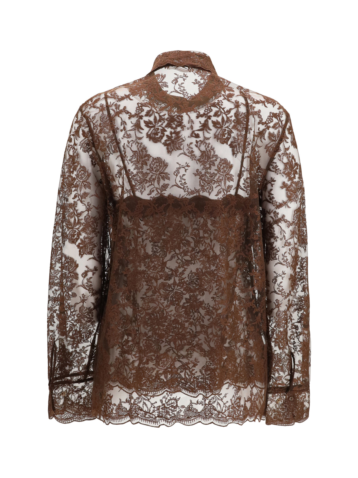 Ermanno Scervino Lace Shirt - French Roast