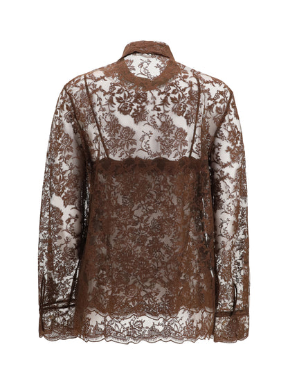 Ermanno Scervino Lace Shirt - French Roast