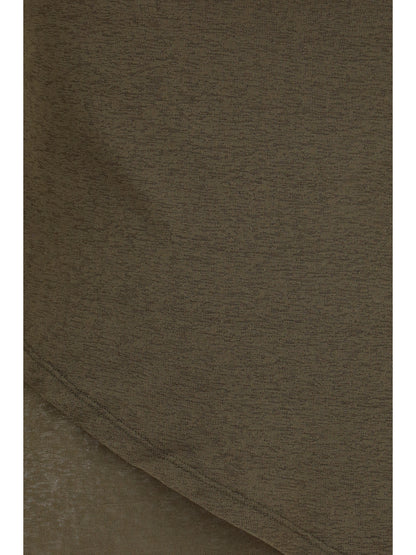 Ganni Asymmetrical knot Top - Military Olive