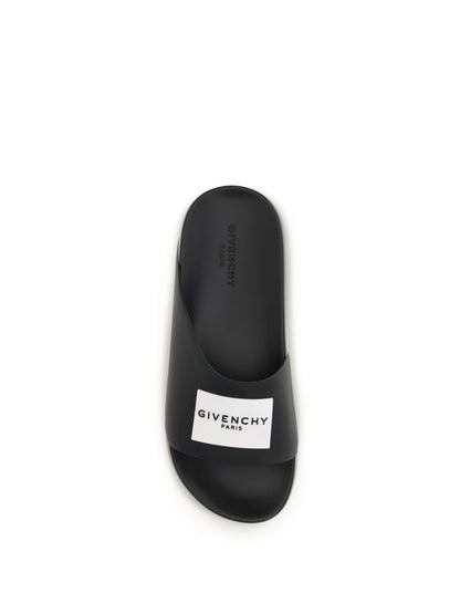 Givenchy Rubber Slippers - Black