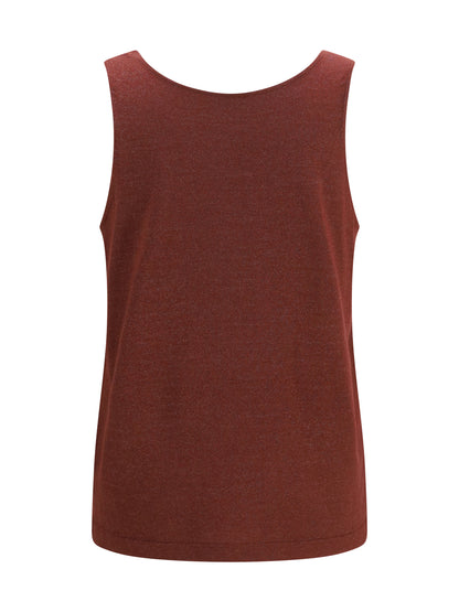 BRUNELLO CUCINELLI Luminous knit Tank Top